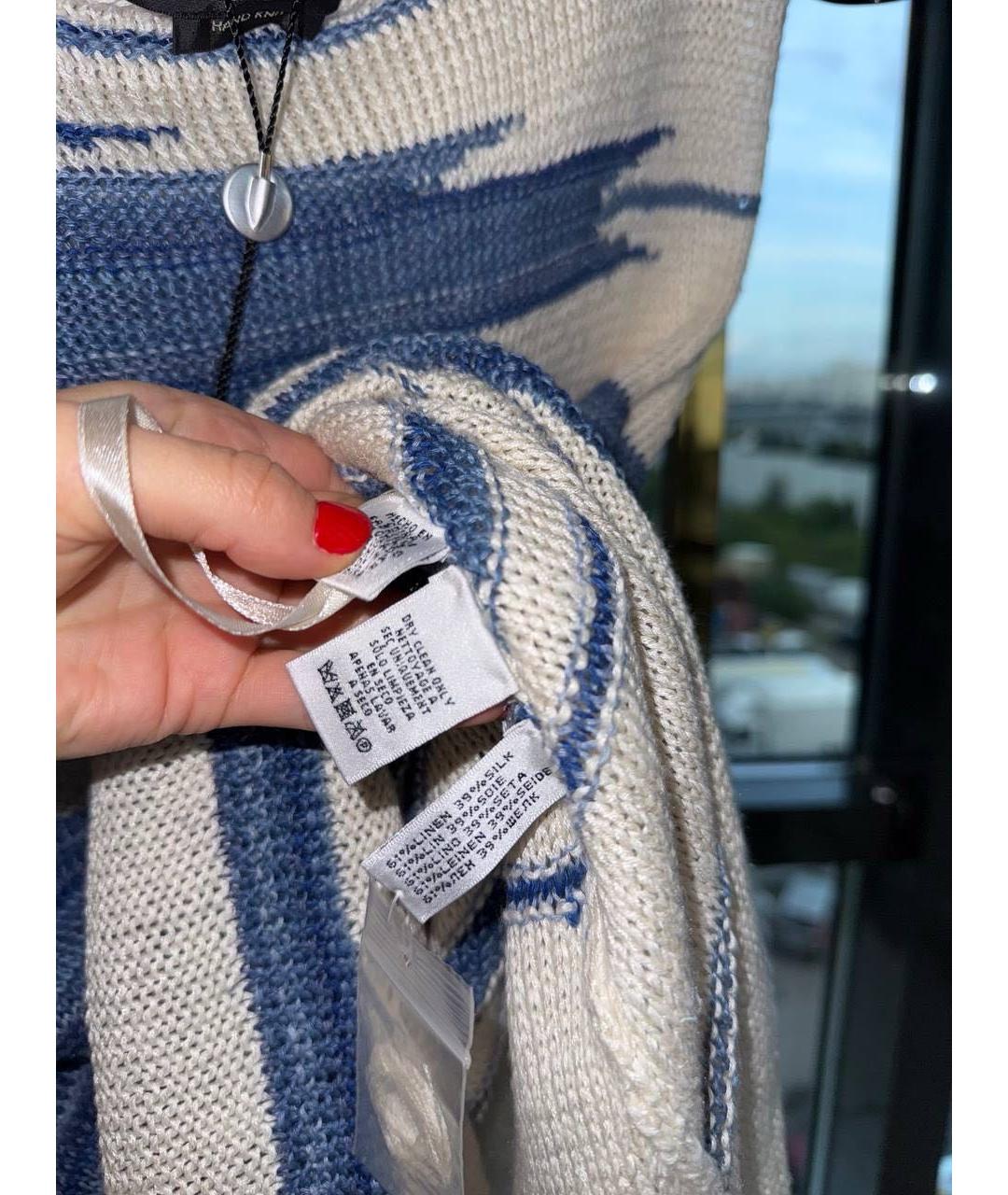RALPH LAUREN Мульти льняное повседневное платье, фото 5