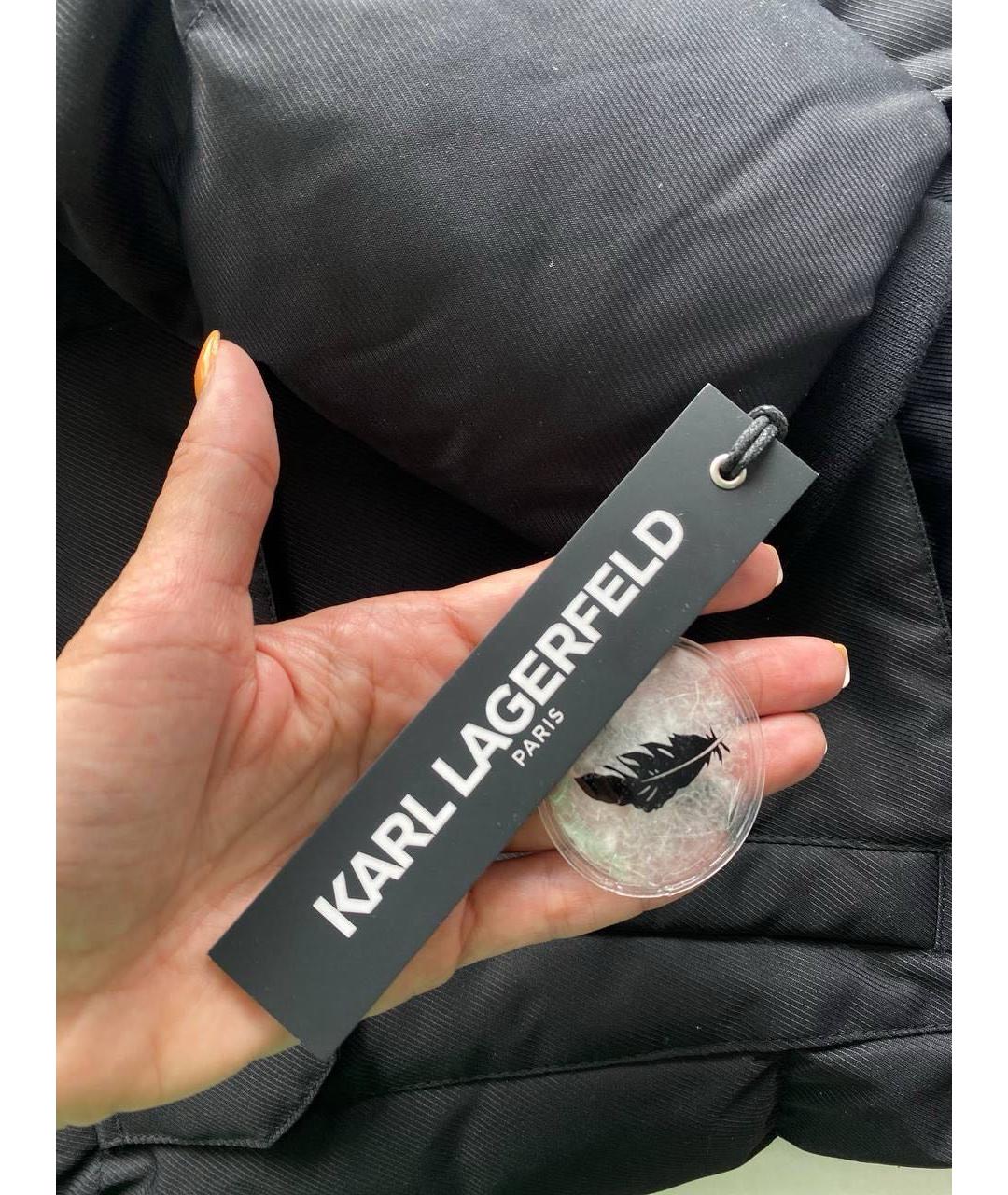 KARL LAGERFELD Черная парка, фото 8
