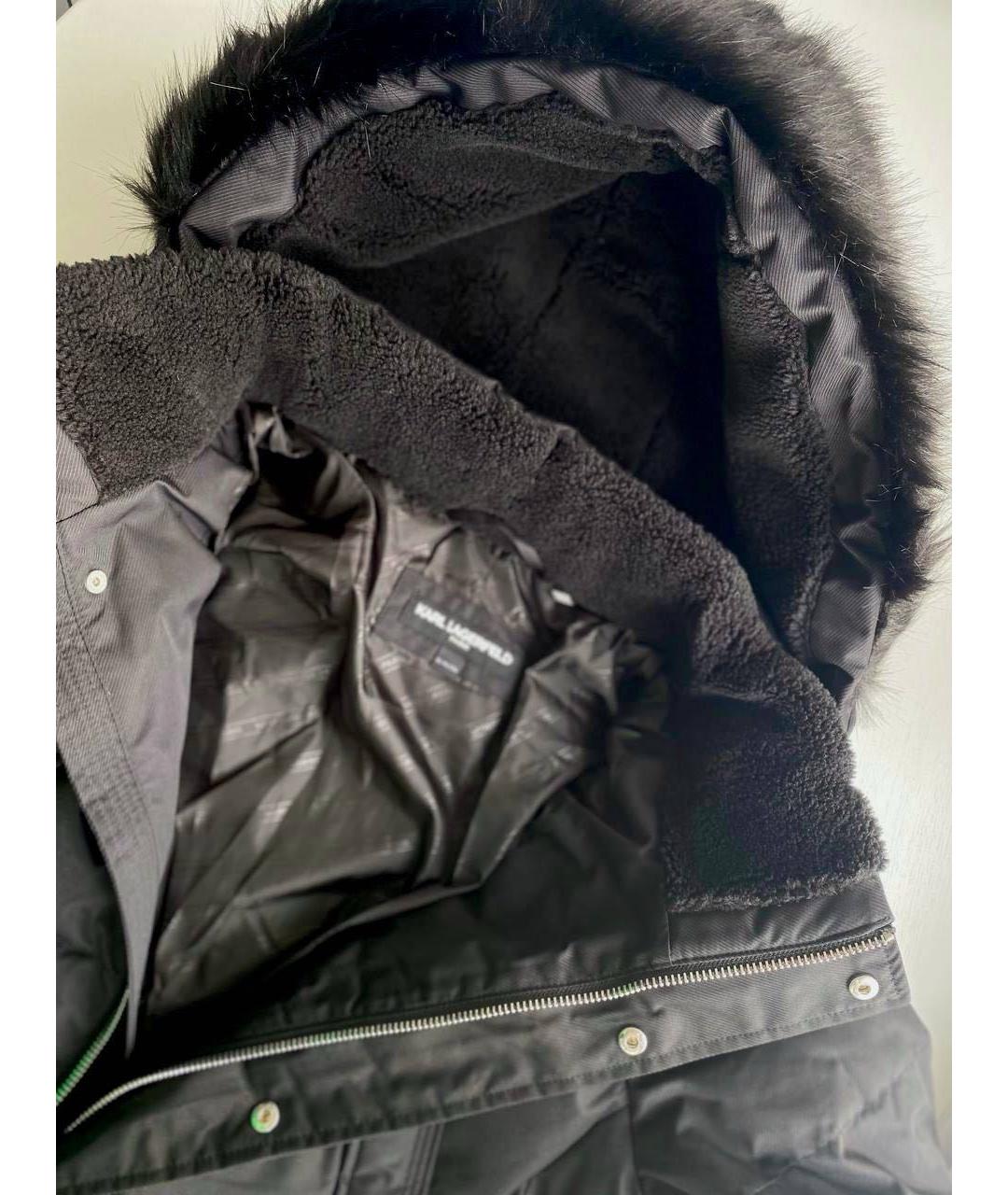 KARL LAGERFELD Черная парка, фото 6