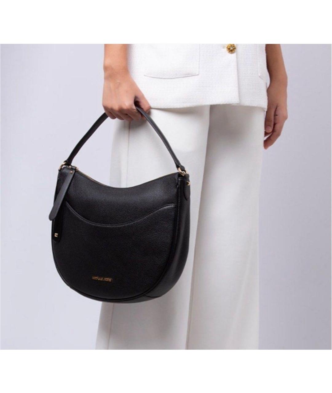MICHAEL KORS Черная кожаная сумка с короткими ручками, фото 4