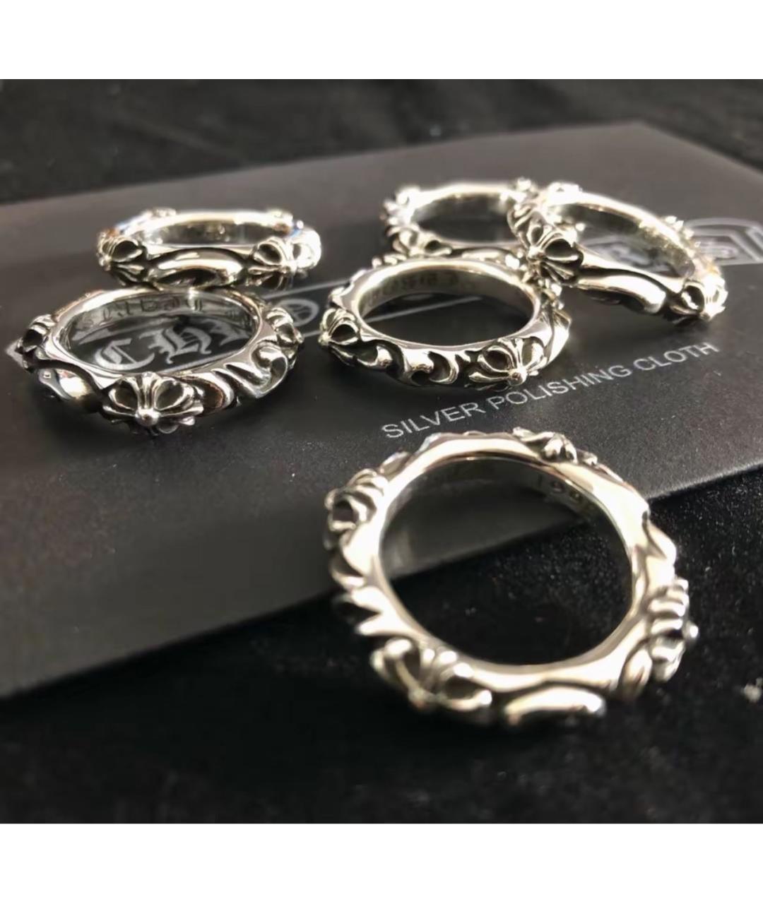 CHROME HEARTS Серебряное серебряное кольцо, фото 4