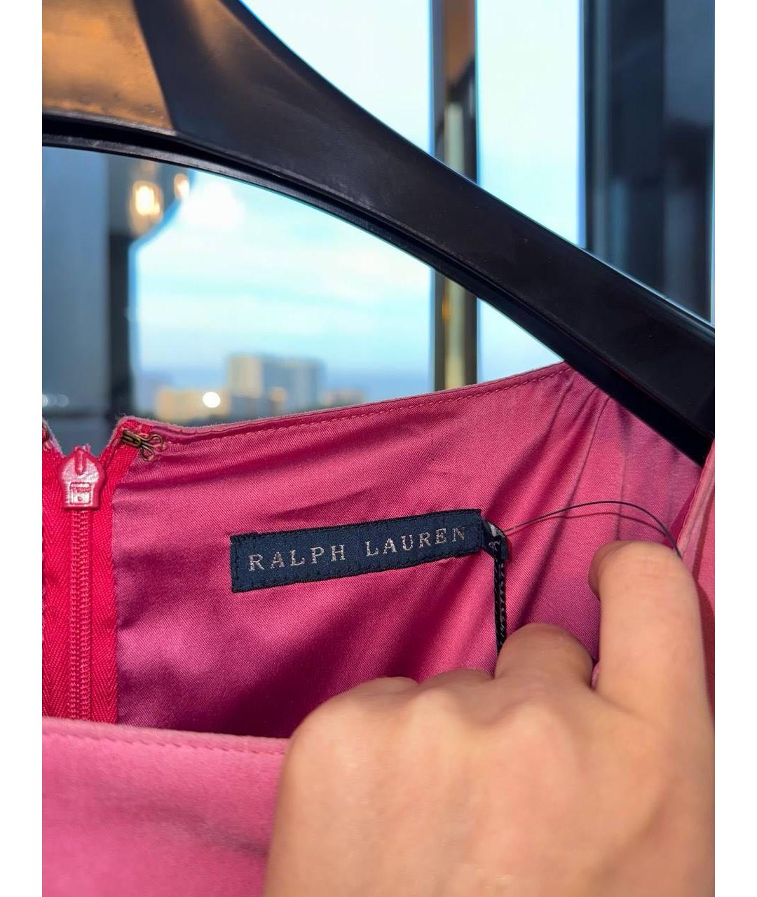 RALPH LAUREN Бордовое замшевое вечернее платье, фото 3