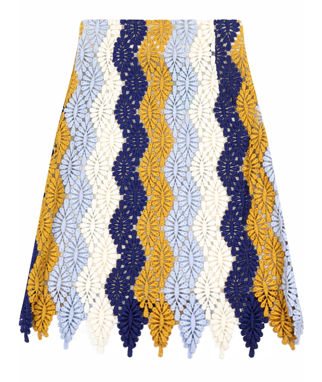 GIAMBATTISTA VALLI Мульти хлопковая юбка мини, фото 1