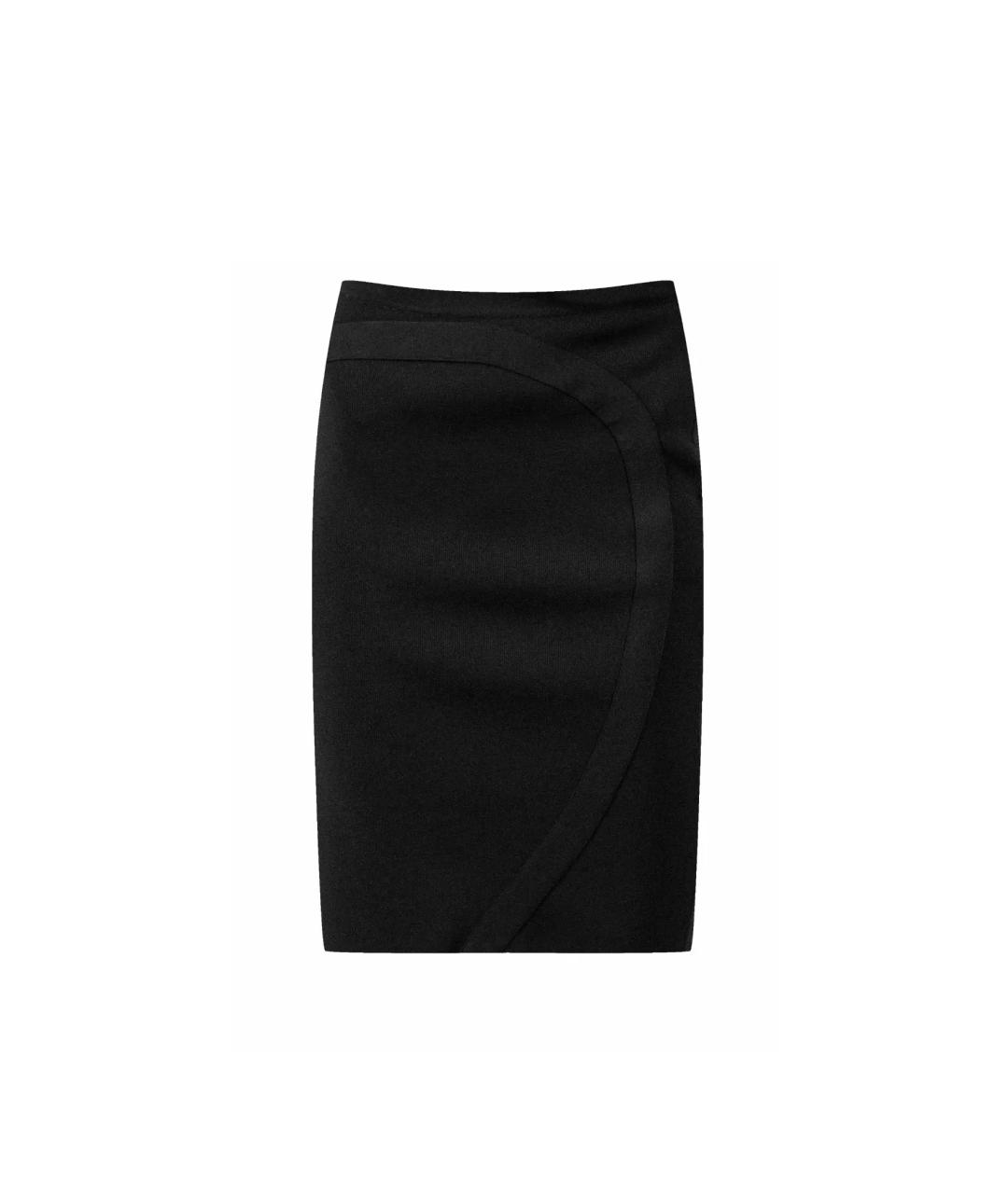 GIVENCHY Черная вискозная юбка мини, фото 10
