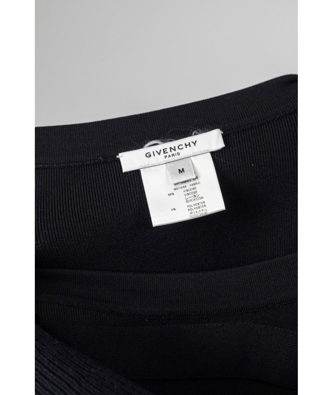 GIVENCHY Черная вискозная юбка мини, фото 3