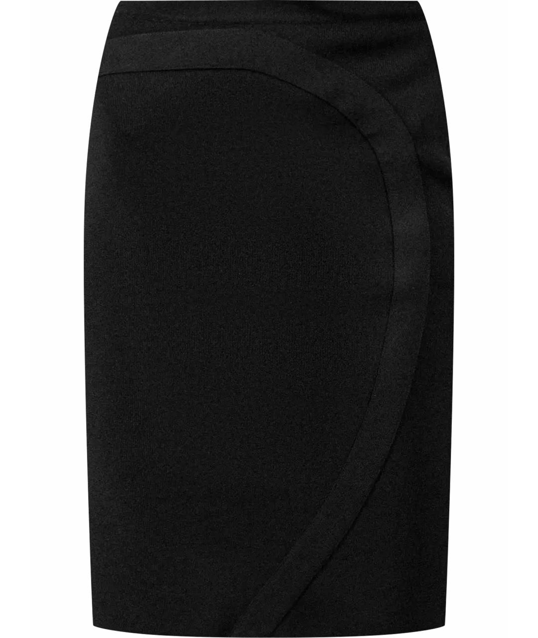 GIVENCHY Черная вискозная юбка мини, фото 1
