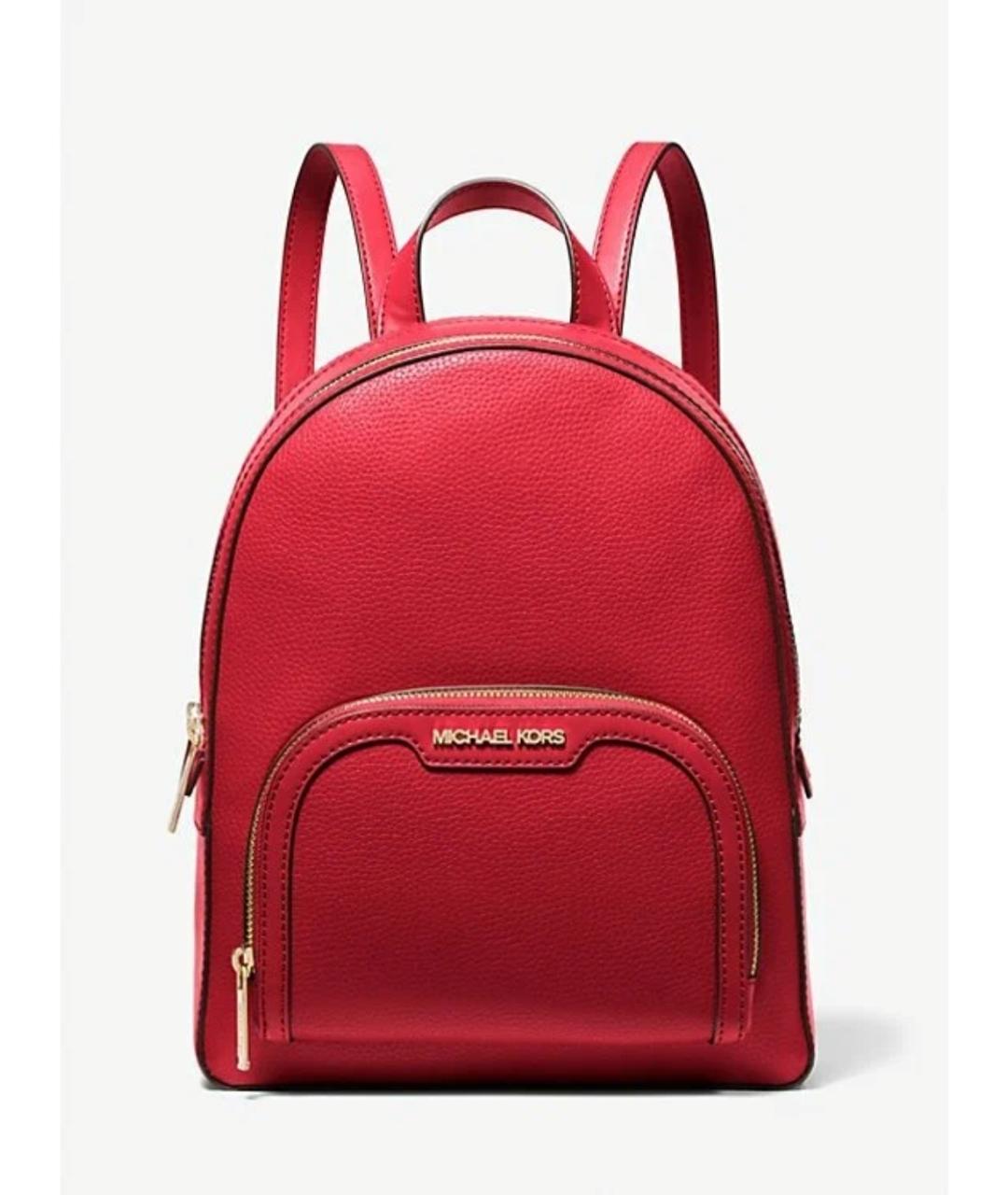 MICHAEL KORS Красный кожаный рюкзак, фото 6