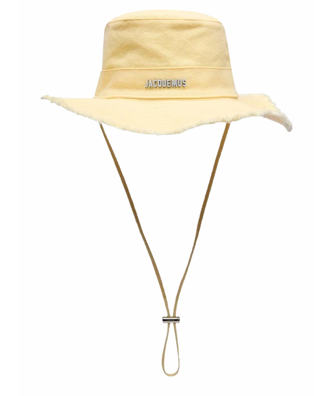 JACQUEMUS Желтая хлопковая панама, фото 1