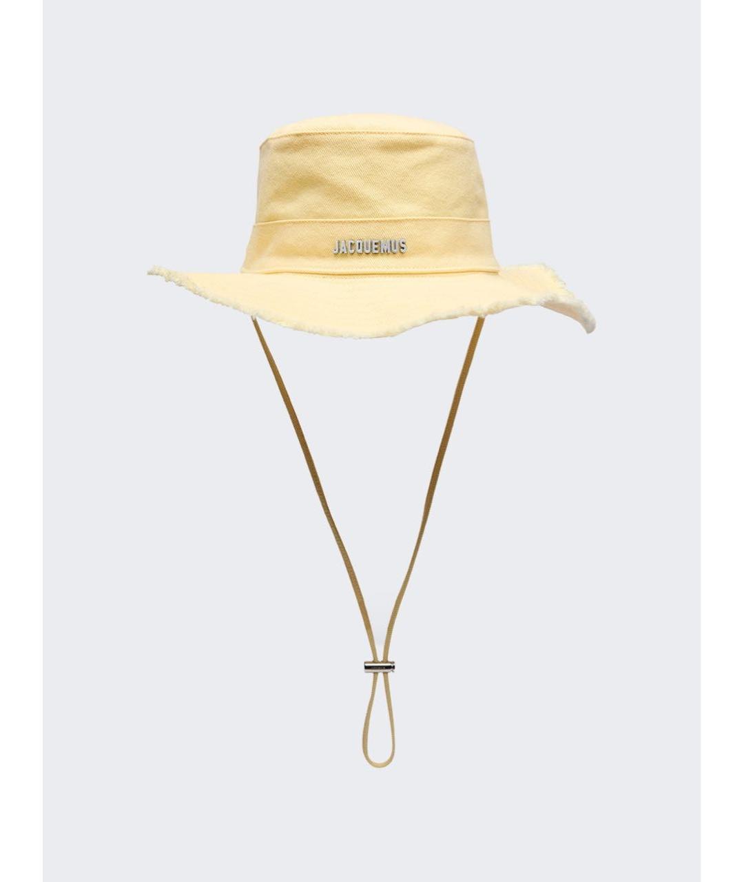 JACQUEMUS Желтая хлопковая панама, фото 3