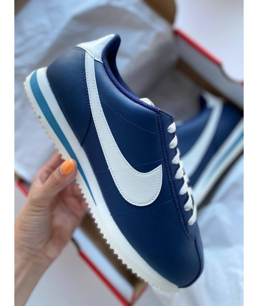NIKE Синие высокие кроссовки / кеды, фото 2