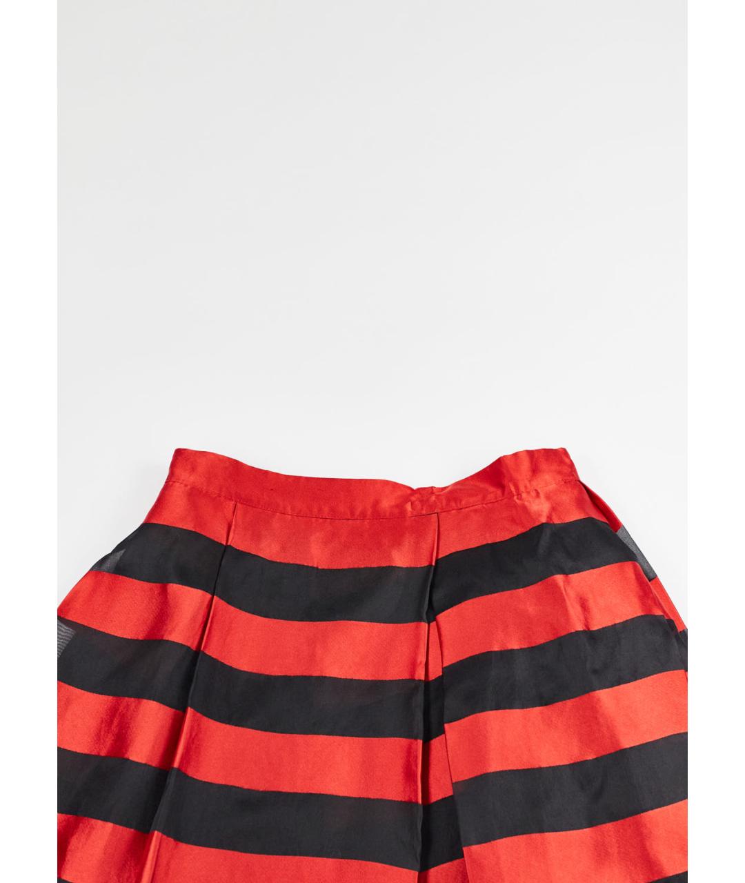 MSGM Мульти шелковая юбка мини, фото 4