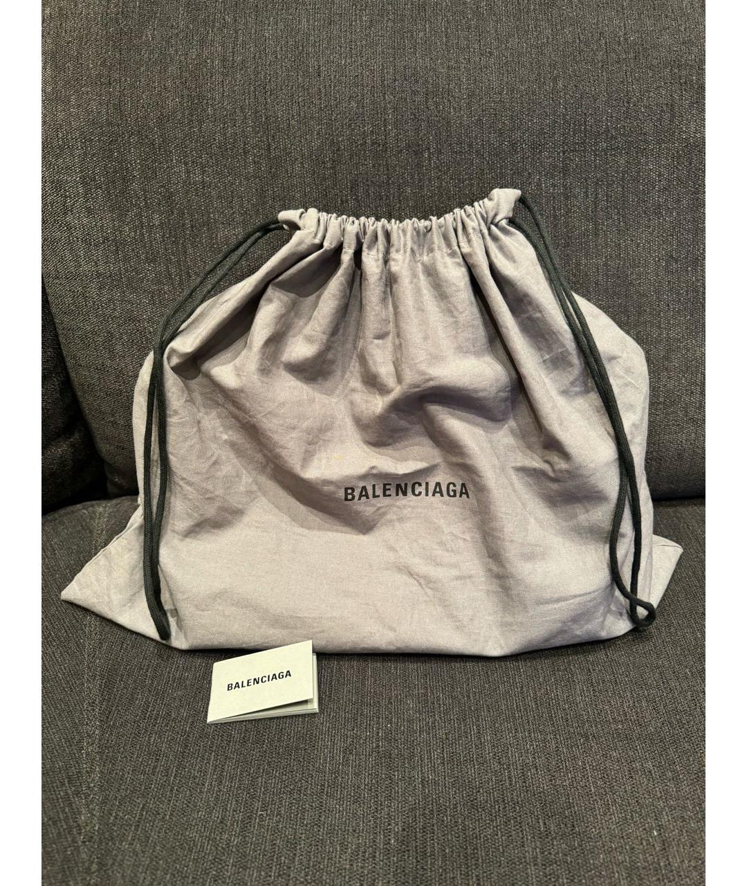 BALENCIAGA Темно-синяя кожаная сумка через плечо, фото 8