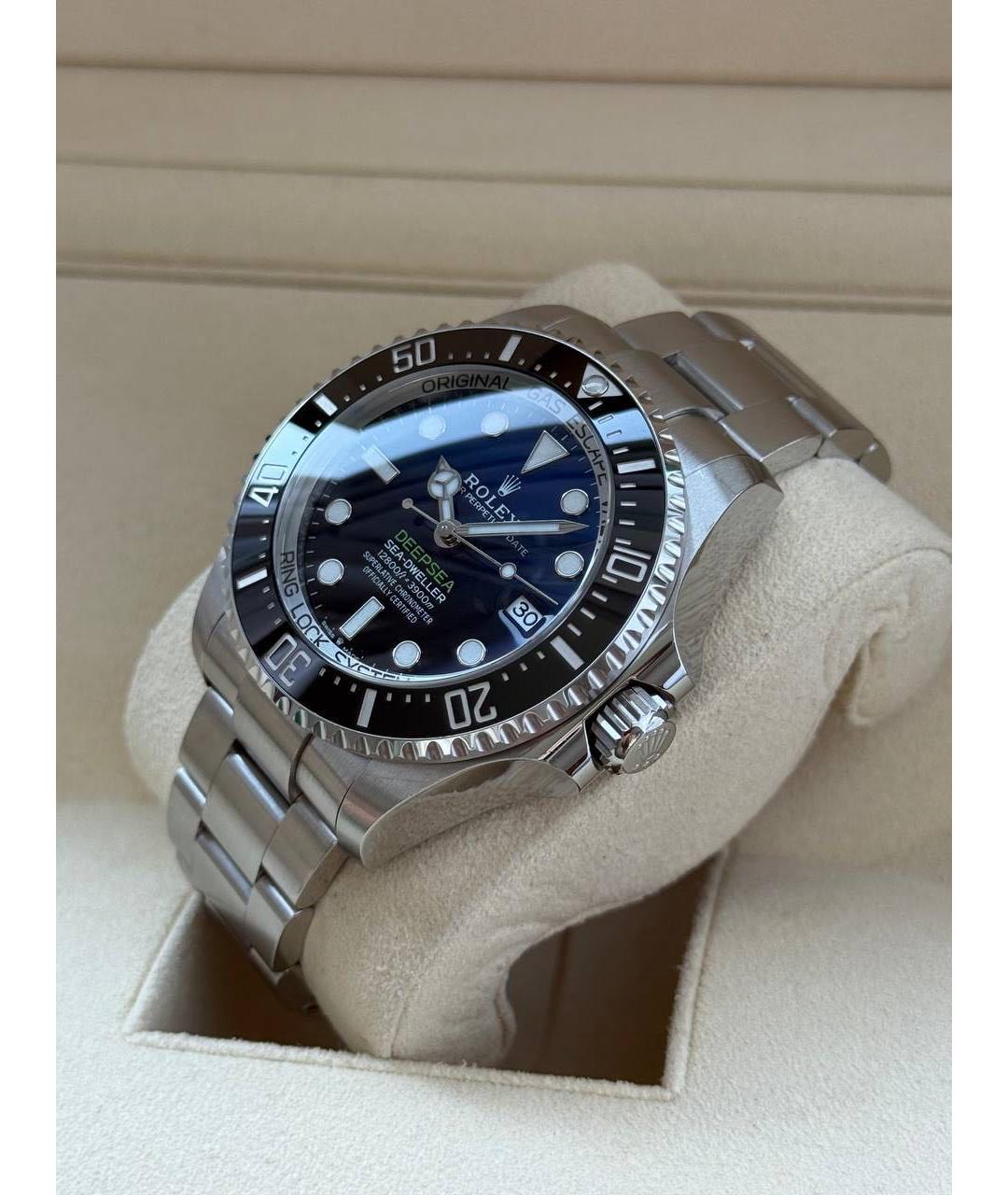 ROLEX Темно-синие стальные часы, фото 7