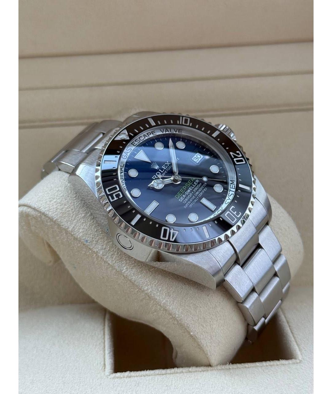 ROLEX Темно-синие стальные часы, фото 6