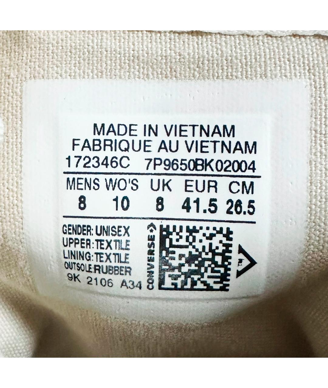 RICK OWENS DRKSHDW Белые текстильные высокие кроссовки / кеды, фото 6