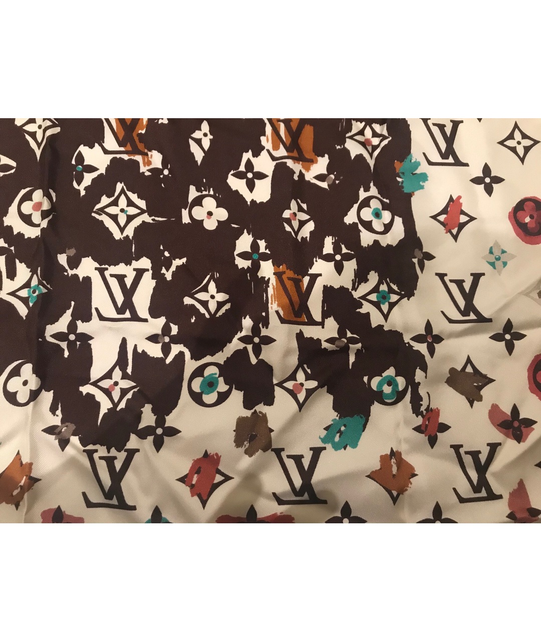LOUIS VUITTON PRE-OWNED Мульти шелковый шарф, фото 2