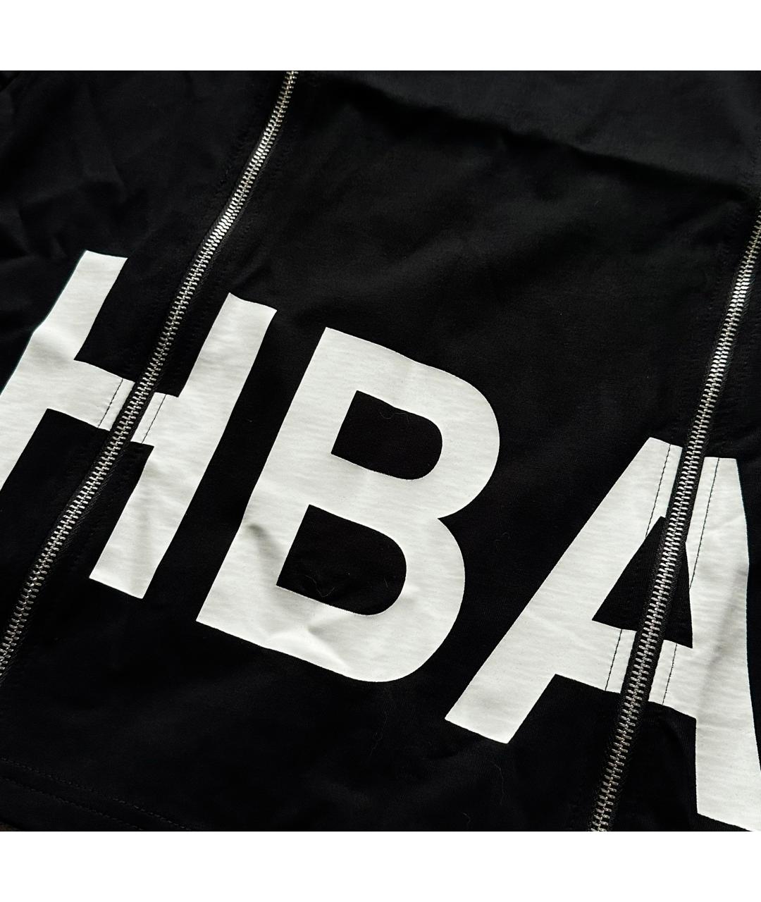 HOOD BY AIR Черная хлопковая футболка, фото 3