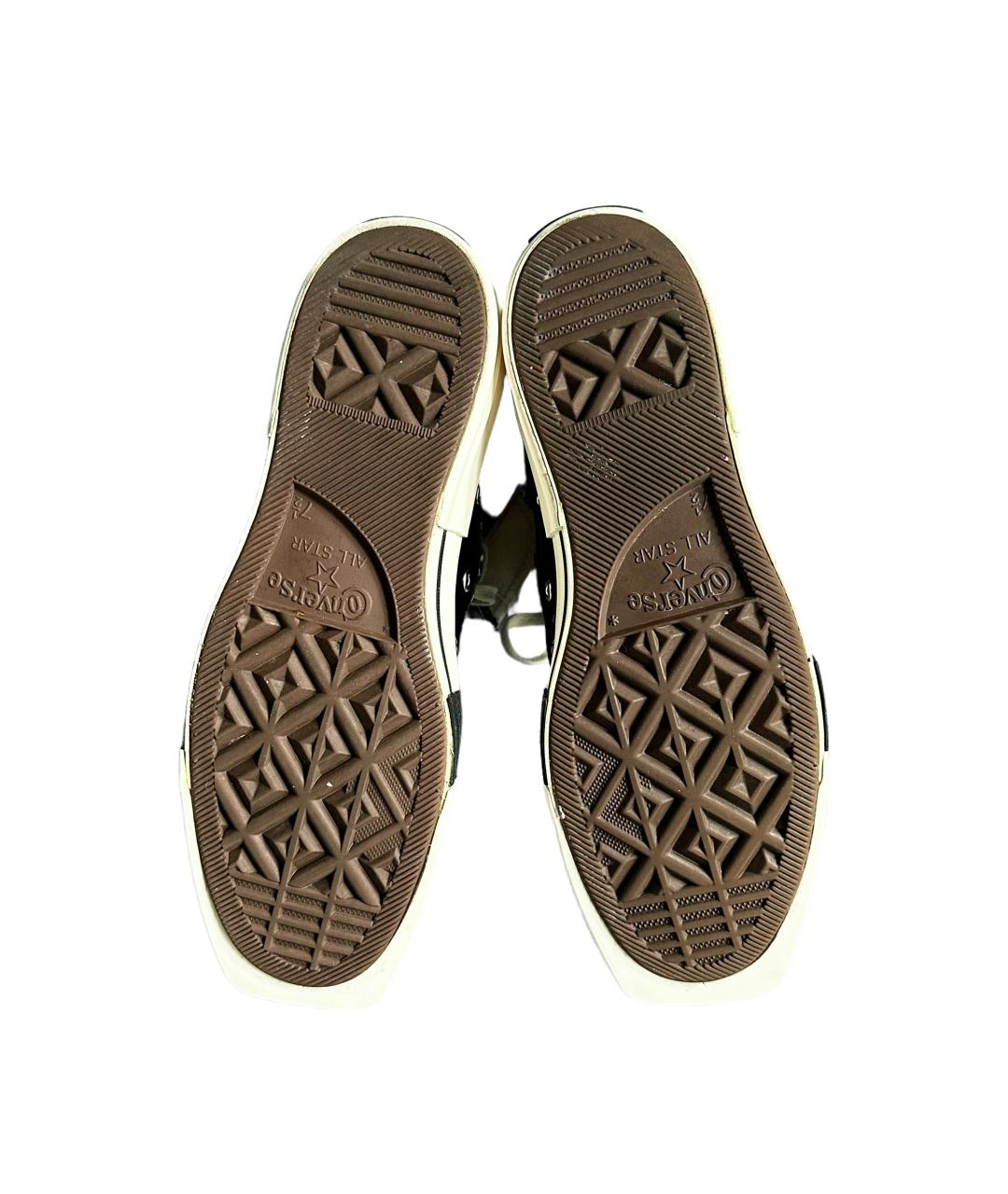 RICK OWENS DRKSHDW Черные текстильные высокие кроссовки / кеды, фото 8
