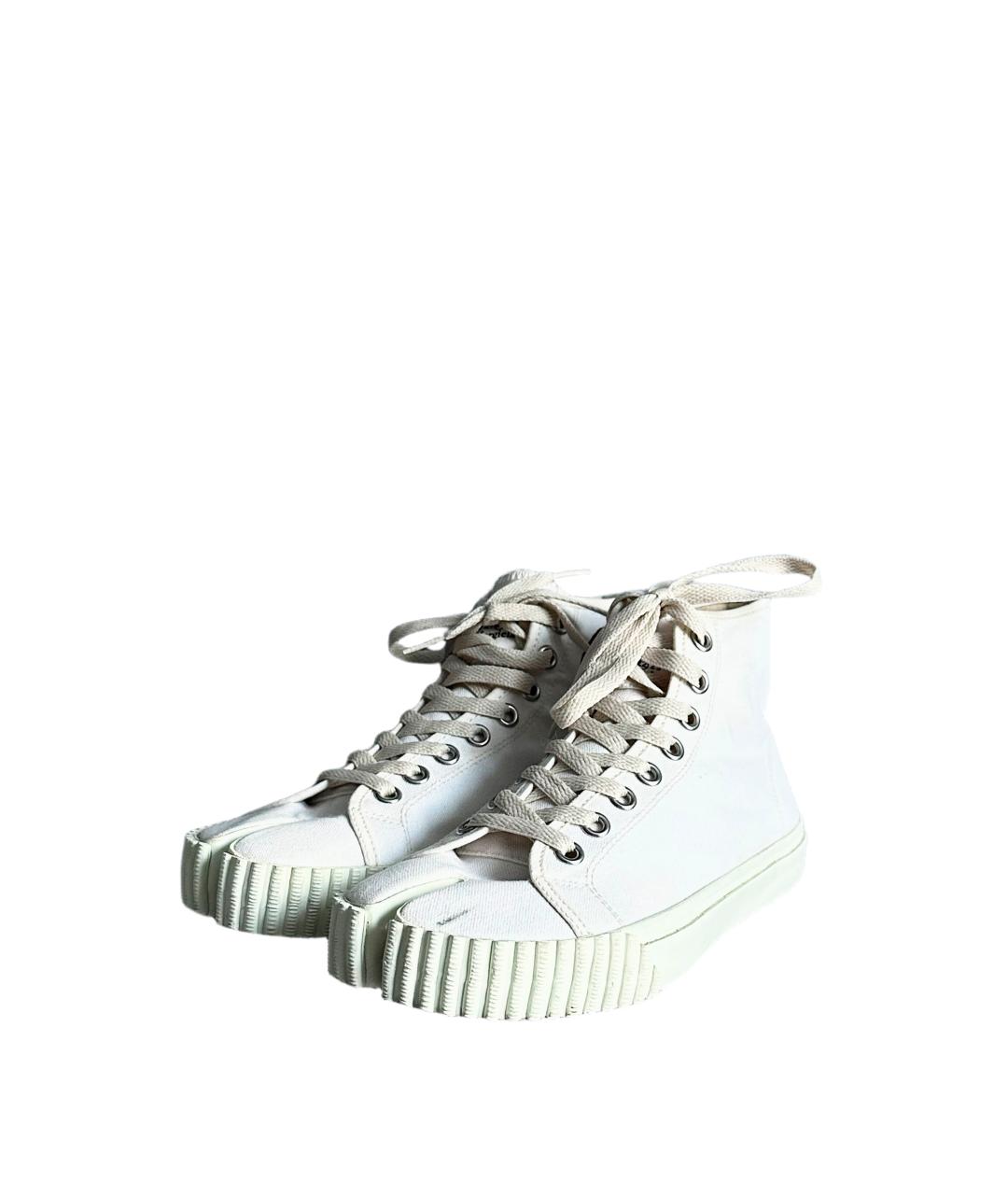 MAISON MARGIELA Белые текстильные кеды, фото 2