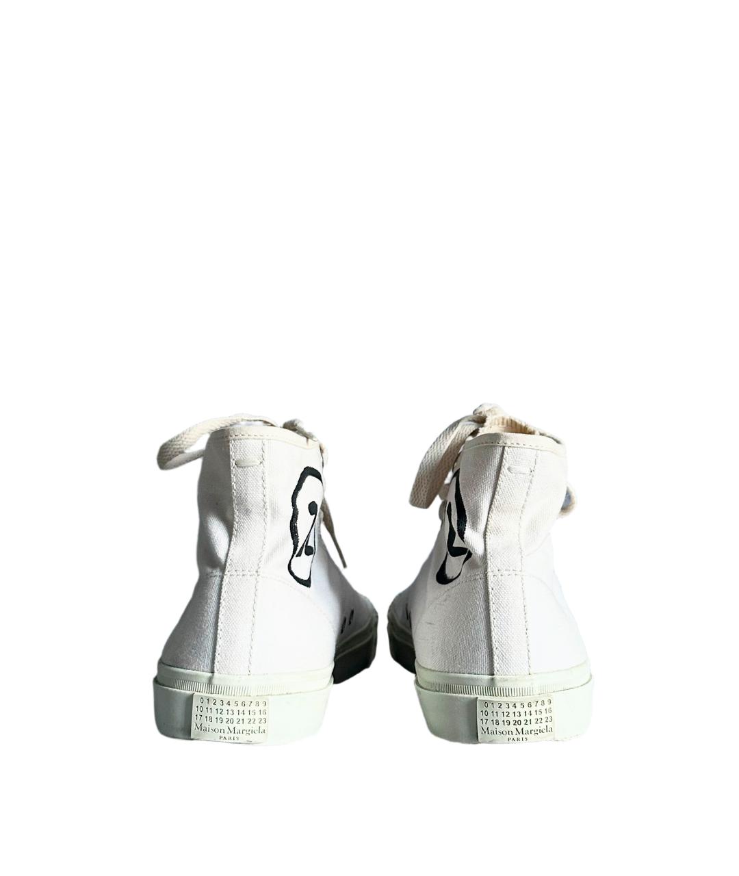 MAISON MARGIELA Белые текстильные кеды, фото 5