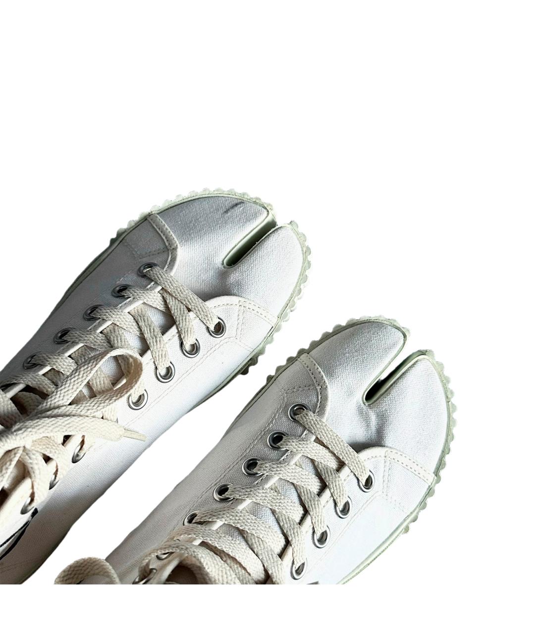 MAISON MARGIELA Белые текстильные кеды, фото 4
