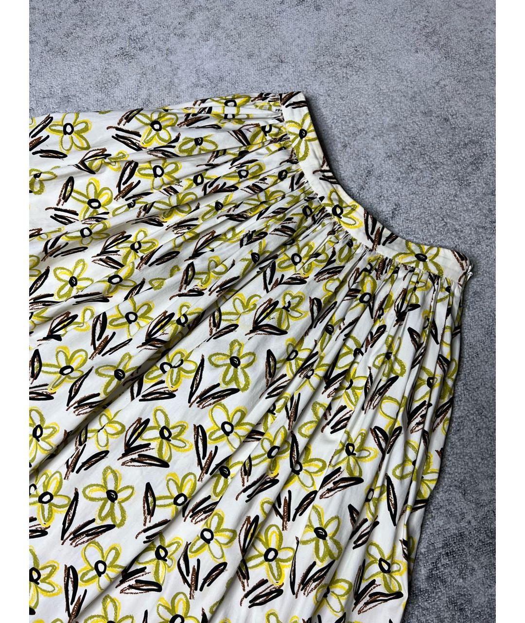 PRADA Мульти хлопковая юбка миди, фото 3