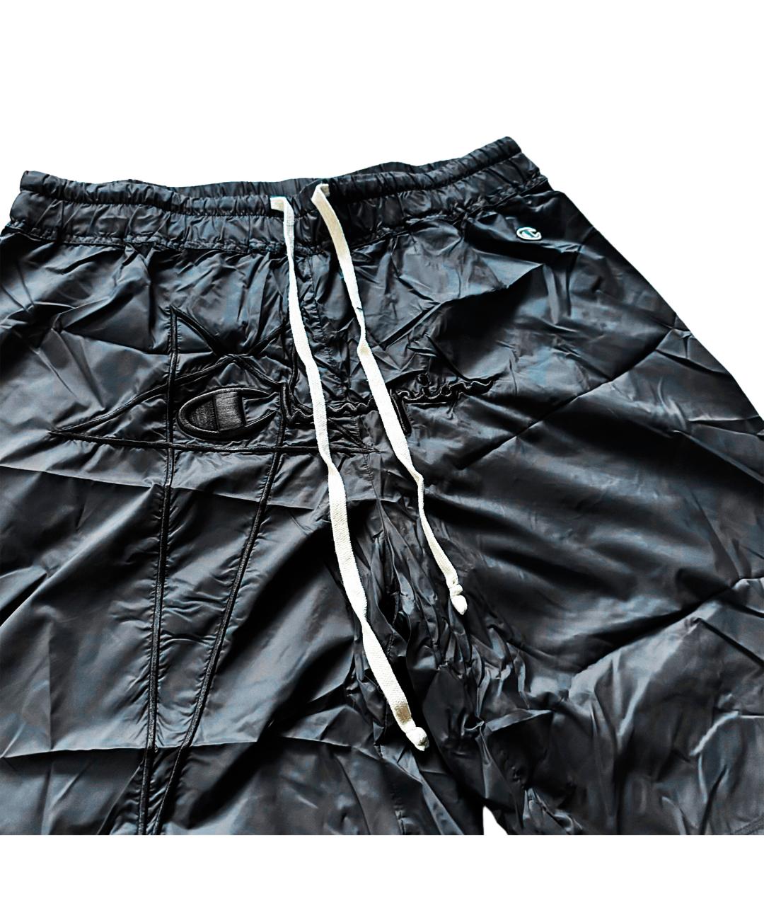 RICK OWENS Черные полиэстеровые шорты, фото 3