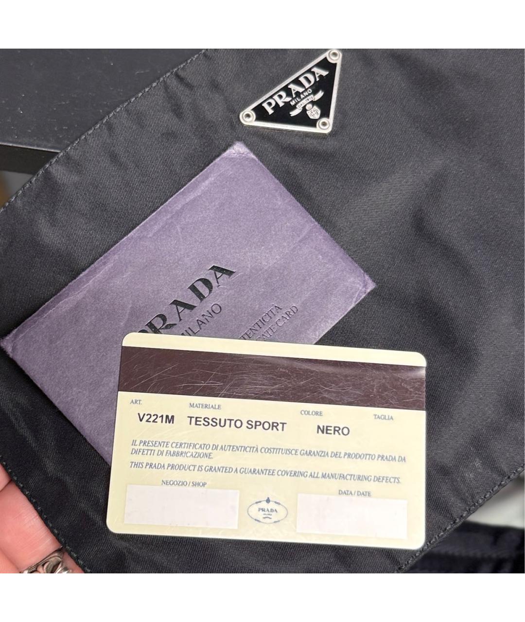PRADA Черная поясная сумка, фото 5