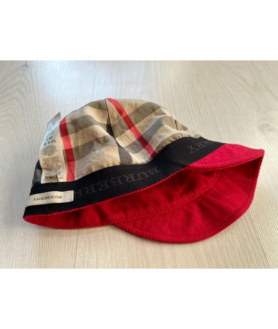 BURBERRY Красная шерстяная кепка, фото 5