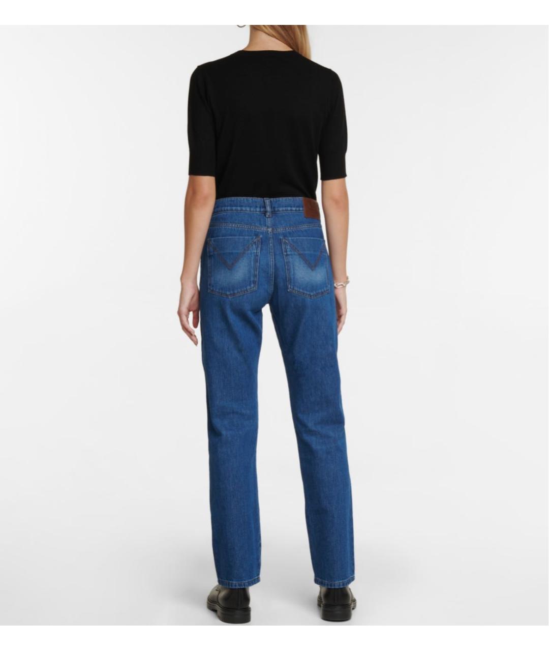 MAX MARA Синие прямые джинсы, фото 2