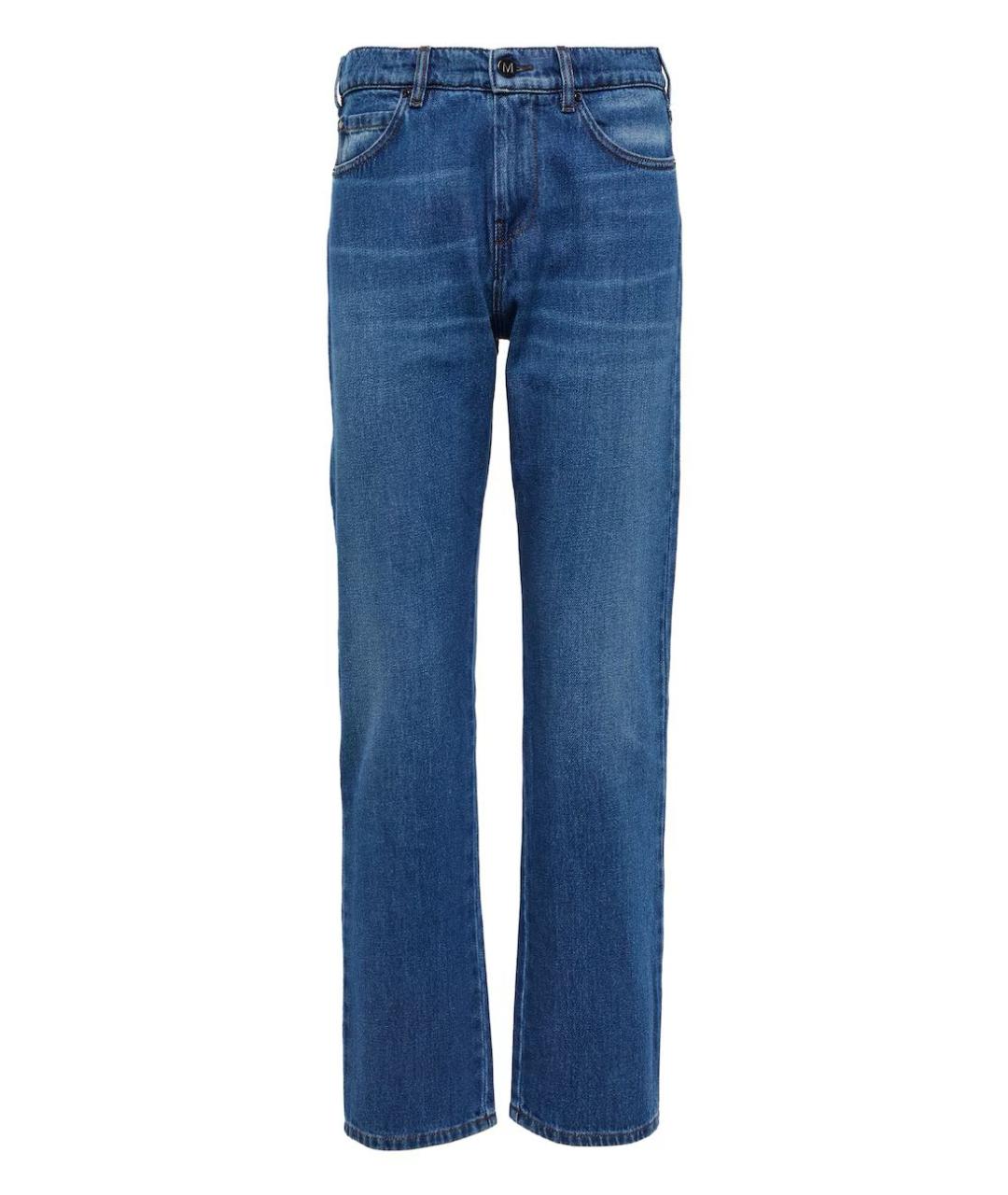 MAX MARA Синие прямые джинсы, фото 1