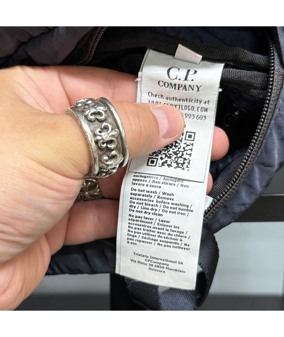 CP COMPANY Темно-синяя поясная сумка, фото 6