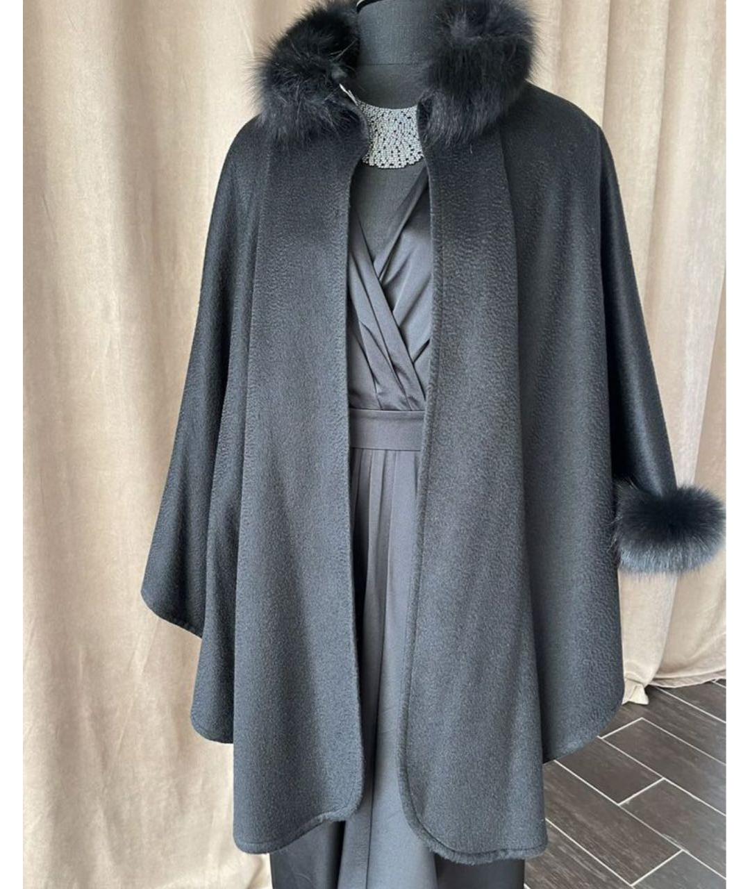 MAX MARA Черное кашемировое пальто, фото 6