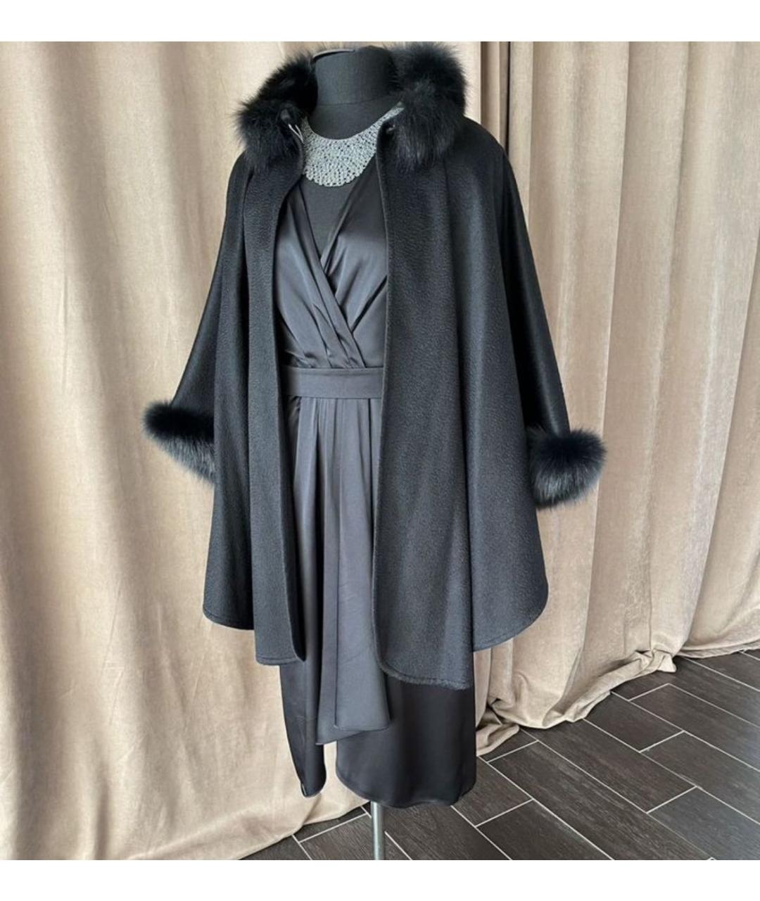 MAX MARA Черное кашемировое пальто, фото 7