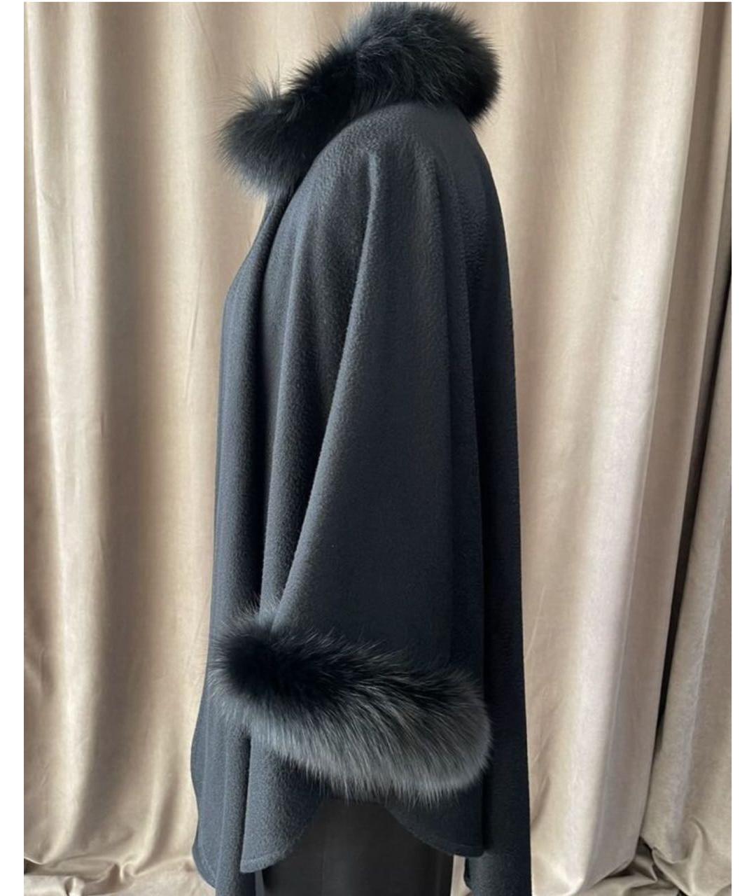 MAX MARA Черное кашемировое пальто, фото 5