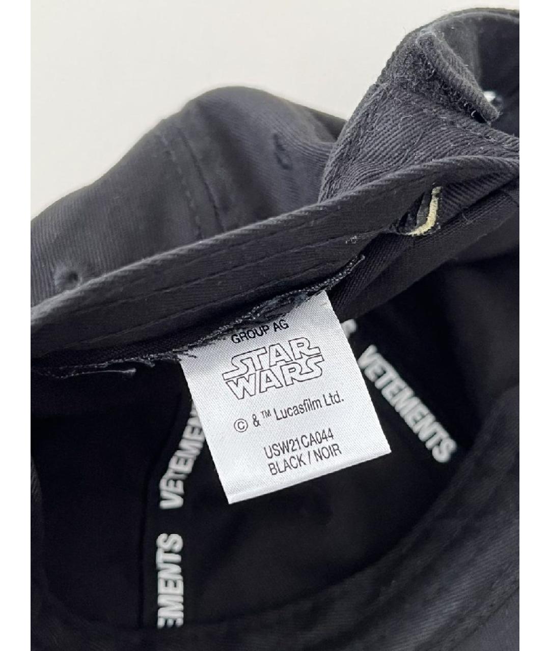 VETEMENTS Черная кепка/бейсболка, фото 4