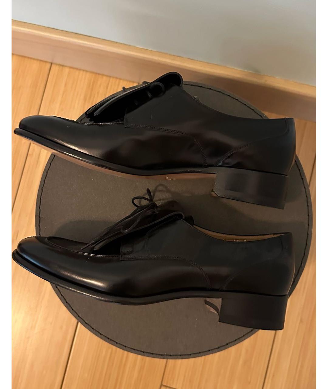 FERRAGAMO Черные ботинки из лакированной кожи, фото 6