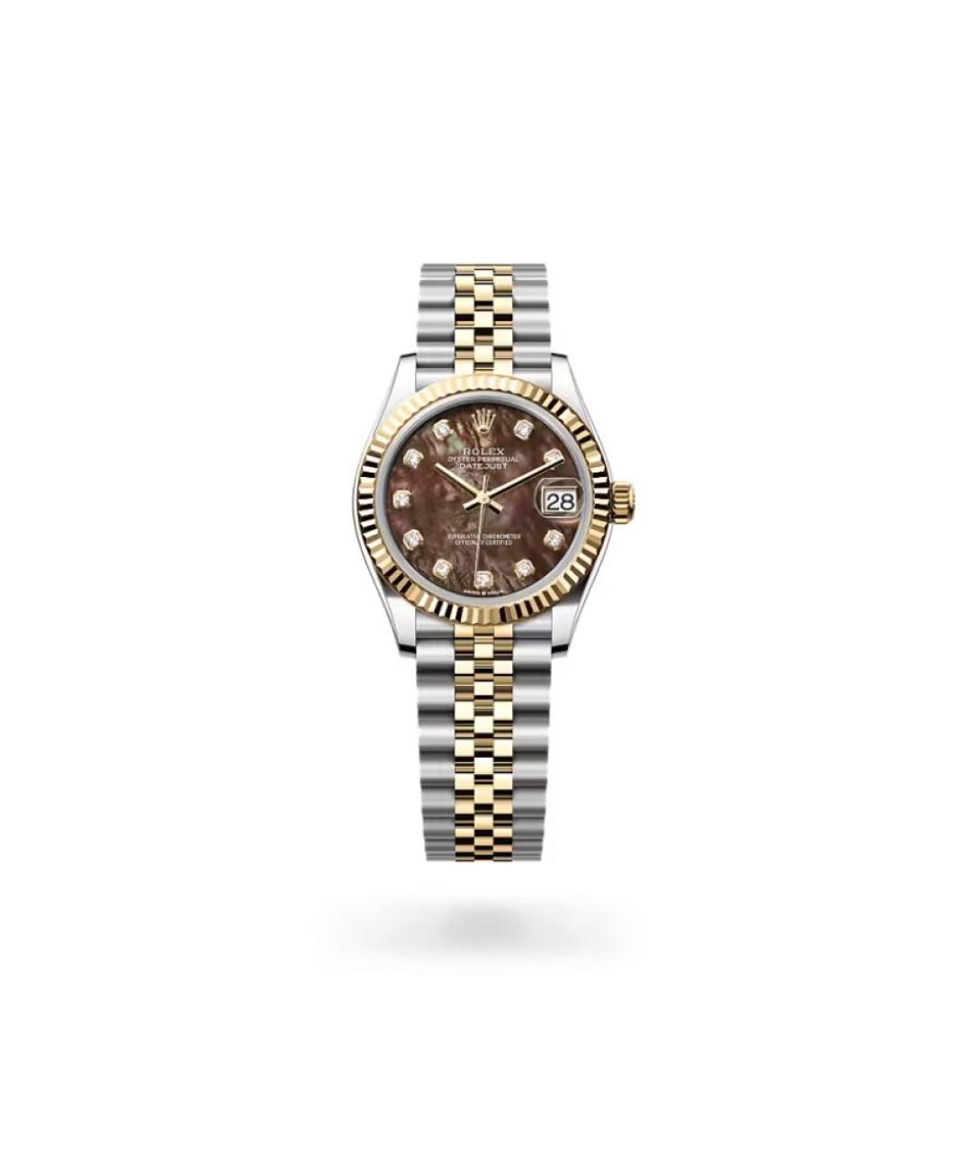 ROLEX Серые часы из желтого золота, фото 1