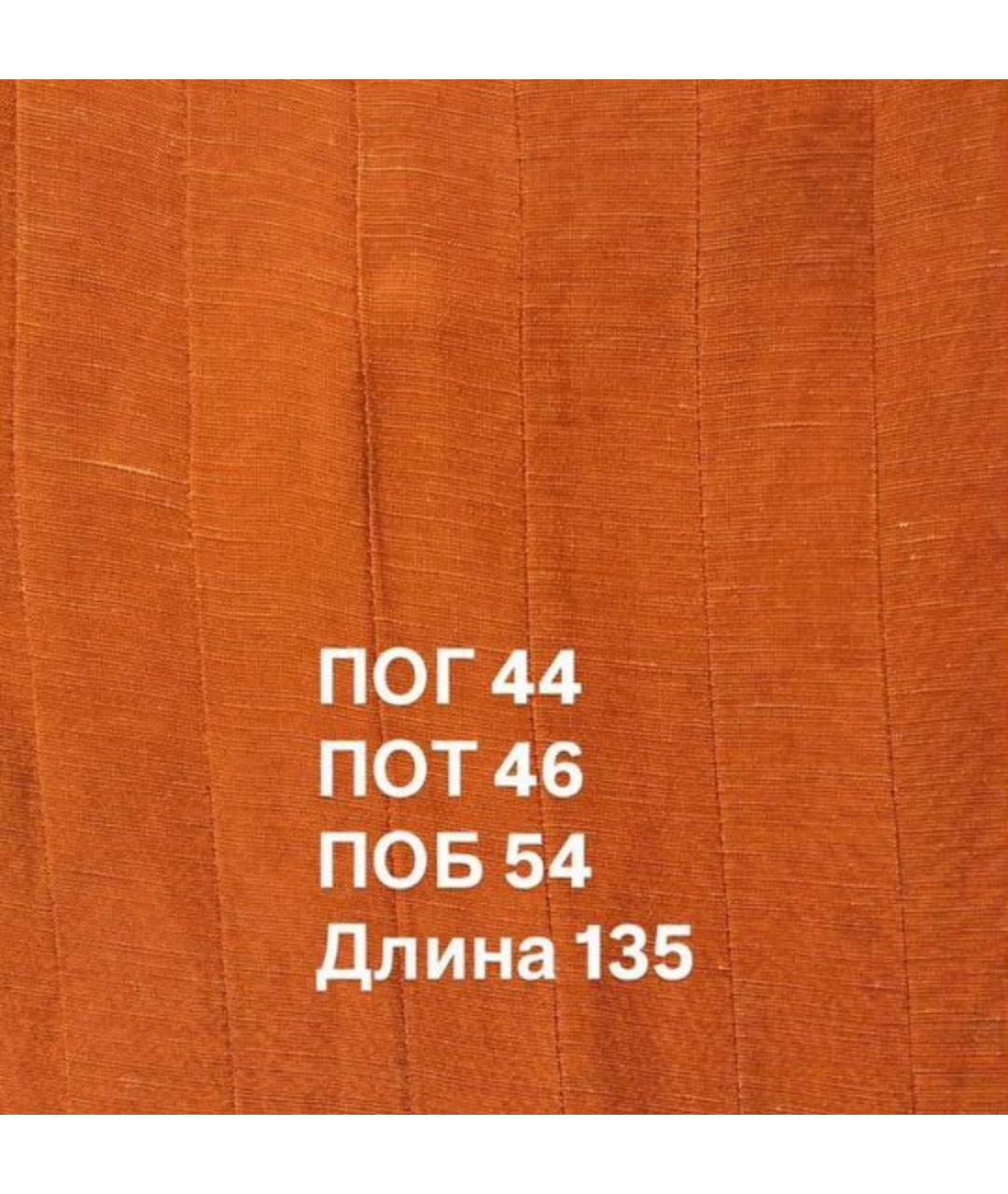 MARELLA Оранжевое вискозное повседневное платье, фото 4