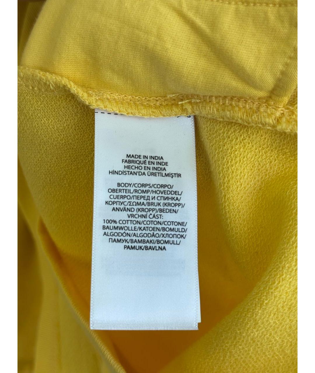 POLO RALPH LAUREN Желтый хлопковый комбинезон, фото 6