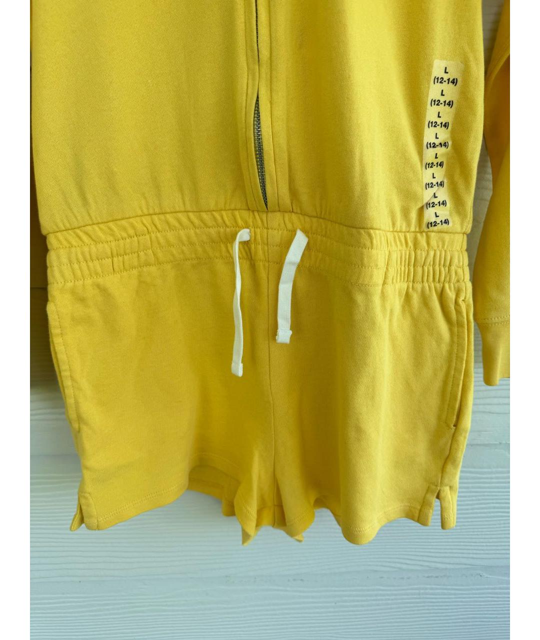 POLO RALPH LAUREN Желтый хлопковый комбинезон, фото 3