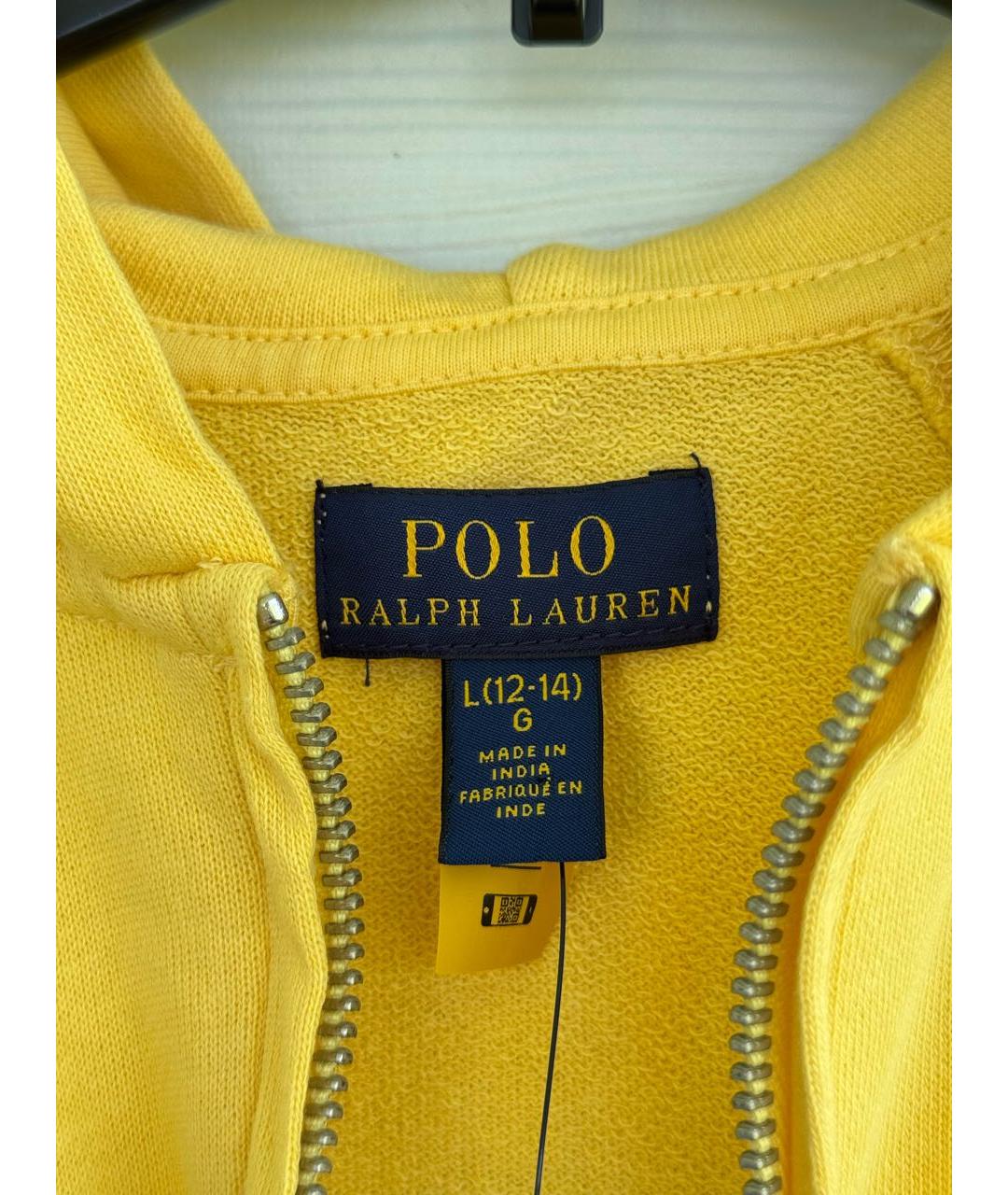 POLO RALPH LAUREN Желтый хлопковый комбинезон, фото 5