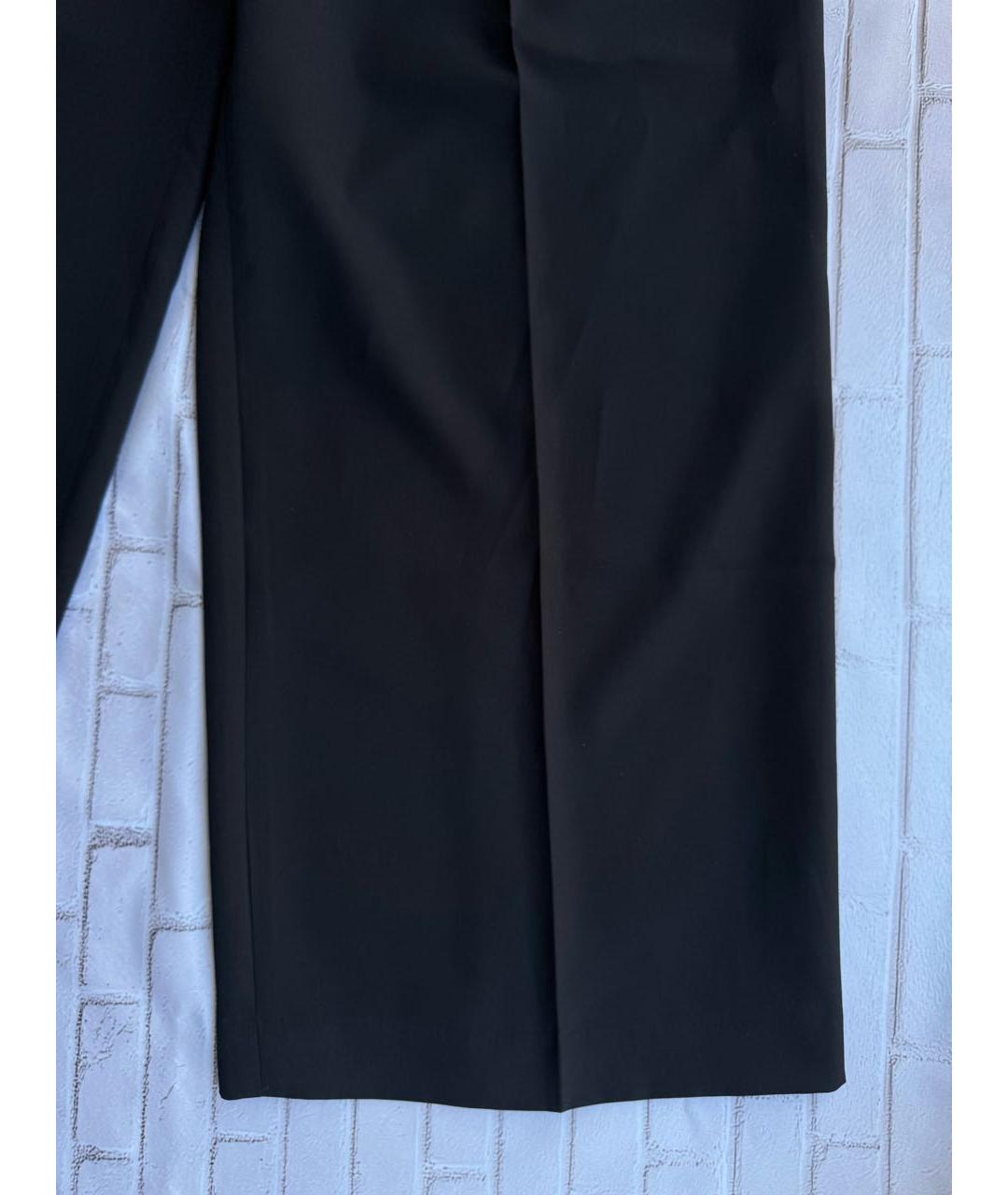 DKNY Черные полиэстеровые брюки широкие, фото 3
