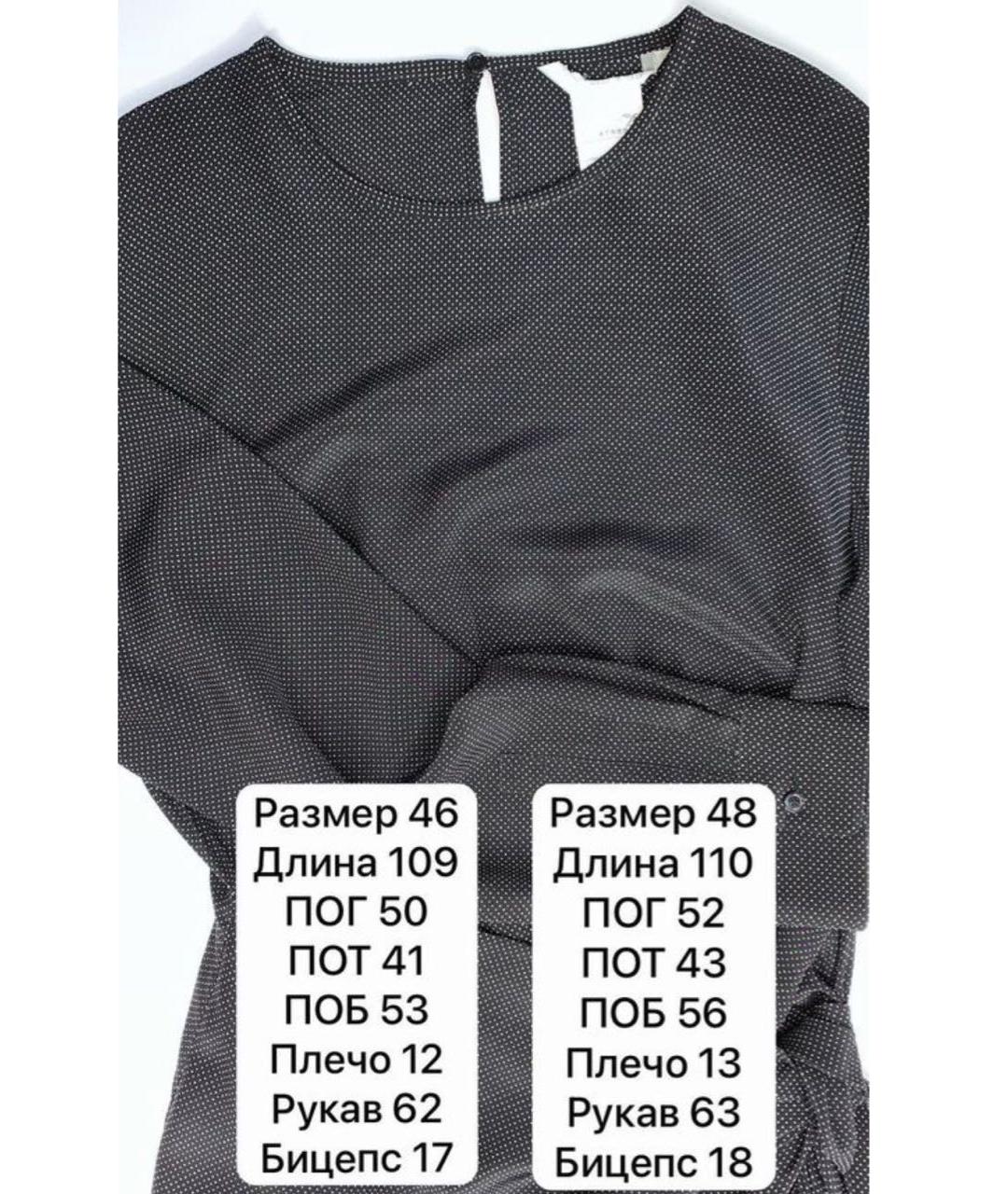MAX MARA Черное шелковое повседневное платье, фото 4