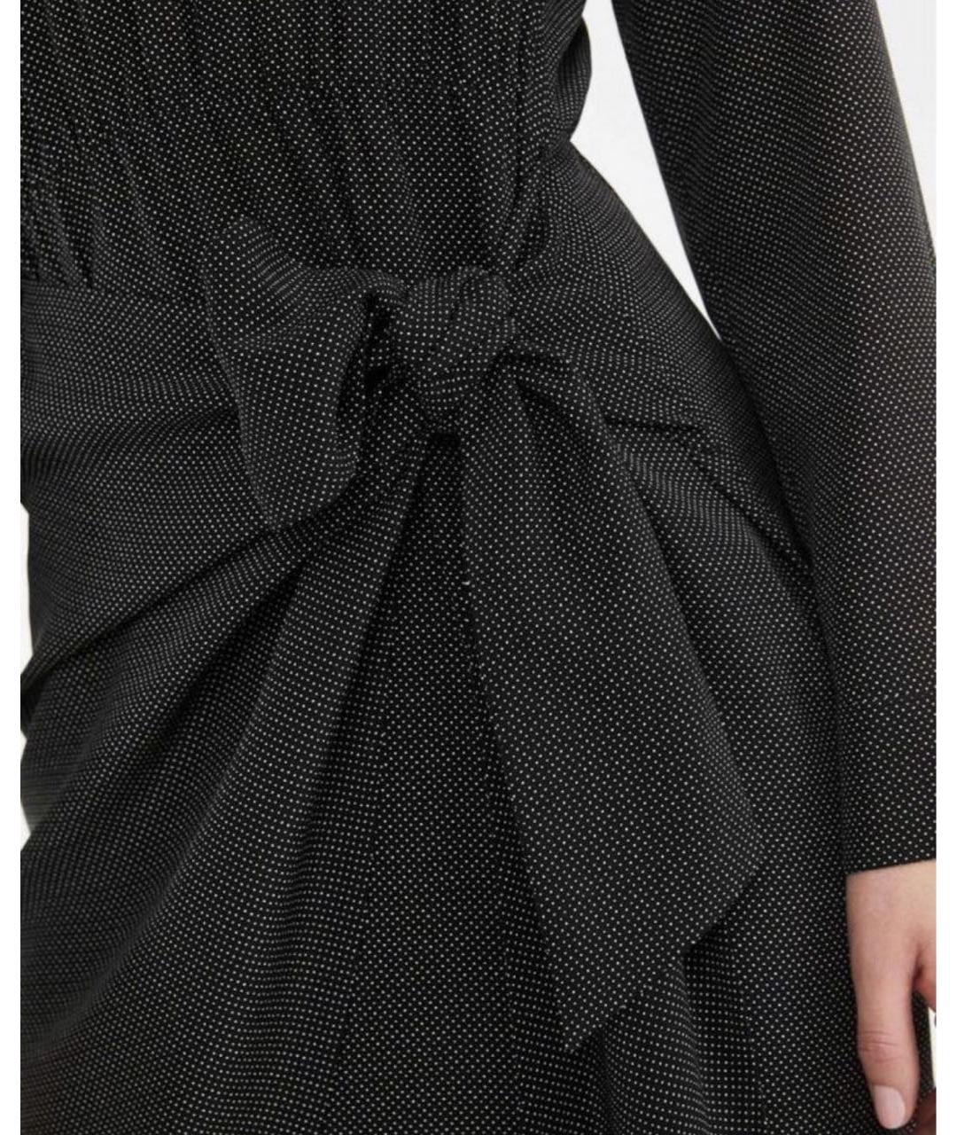 MAX MARA Черное шелковое повседневное платье, фото 6