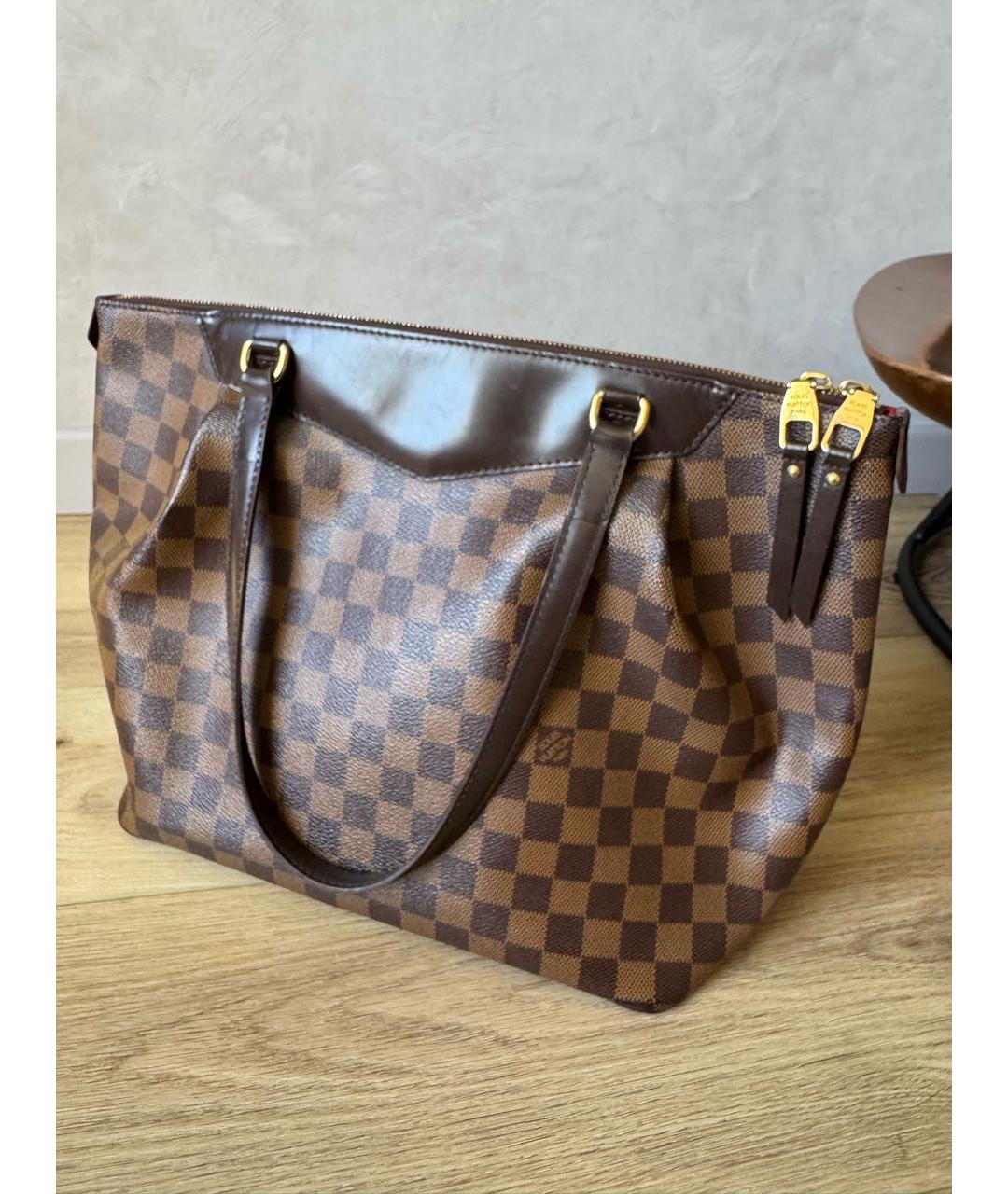 LOUIS VUITTON Коричневая сумка тоут, фото 3