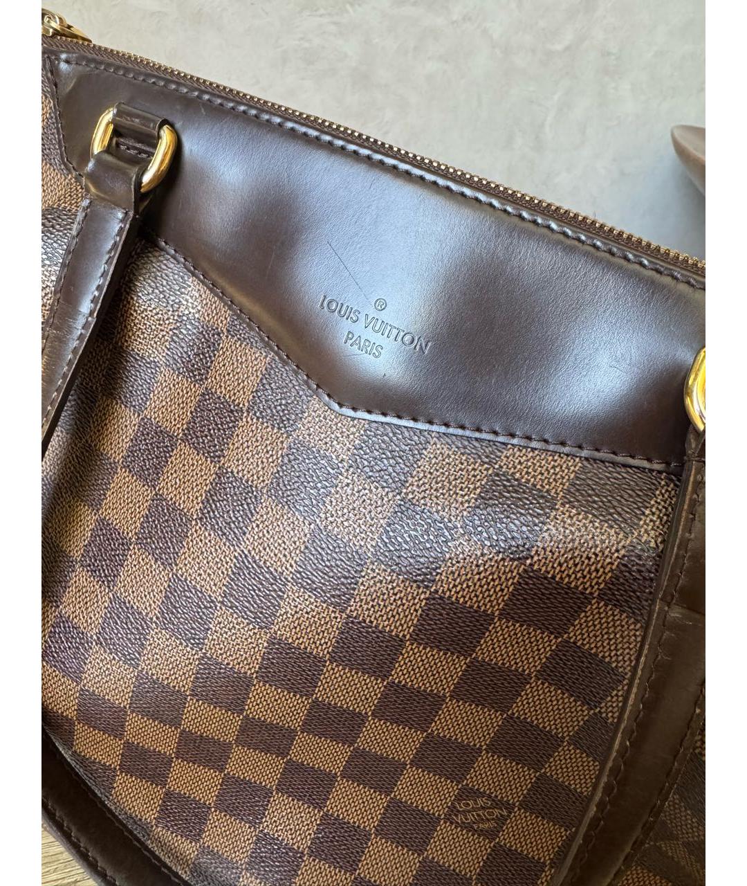 LOUIS VUITTON Коричневая сумка тоут, фото 6