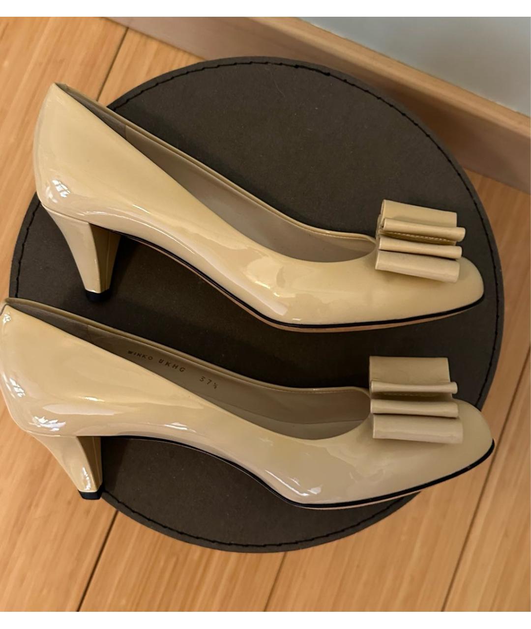 BALLY Желтые туфли из лакированной кожи, фото 6