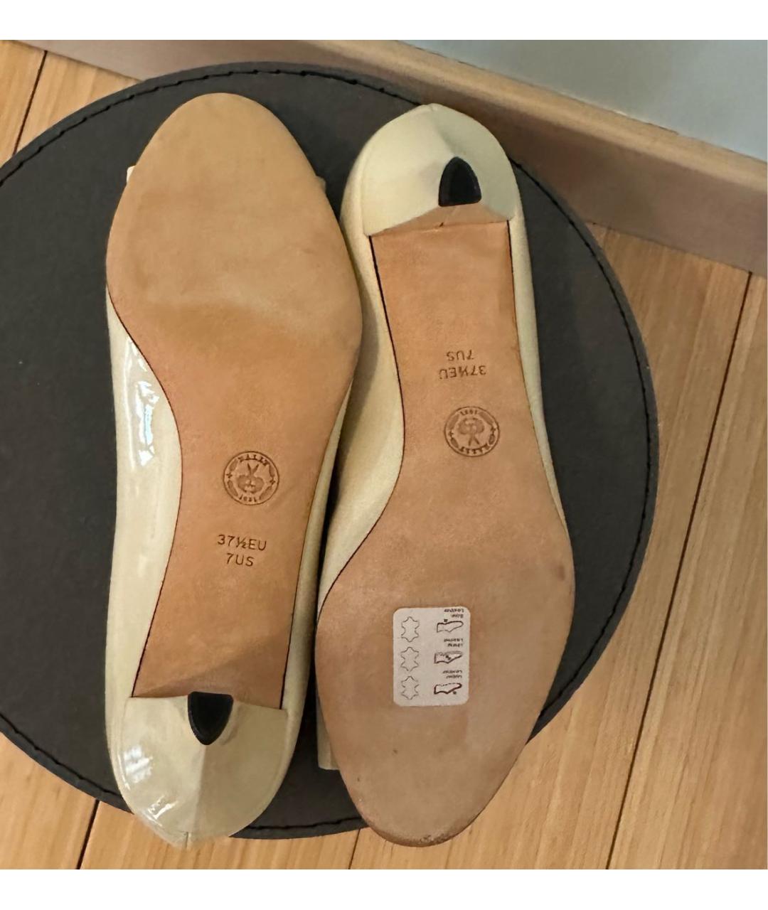 BALLY Желтые туфли из лакированной кожи, фото 4