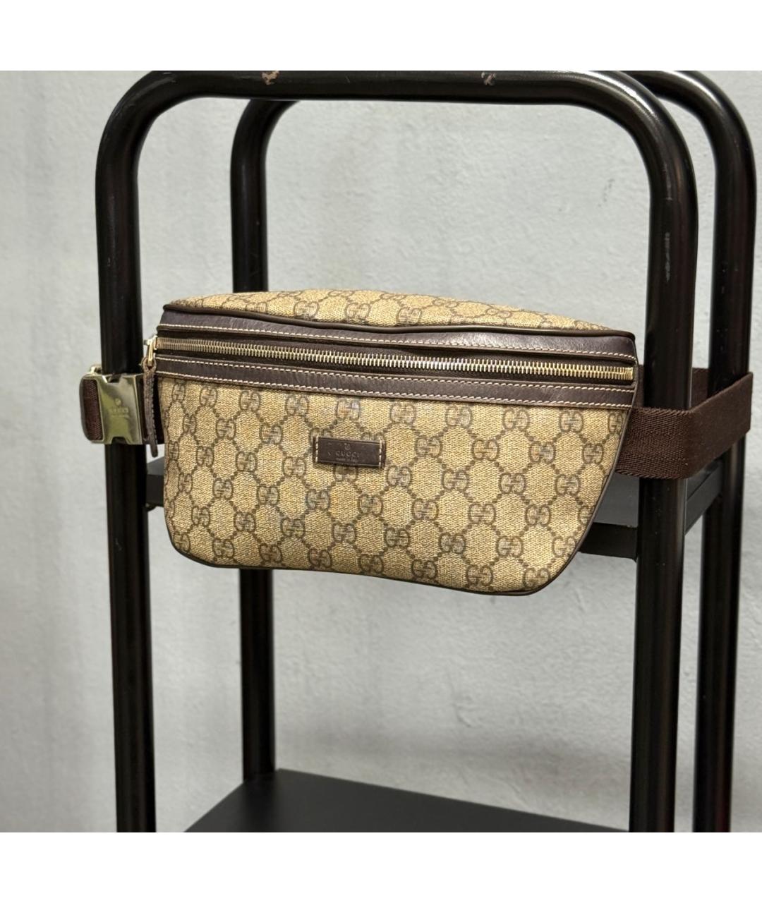 GUCCI Бежевая поясная сумка, фото 2
